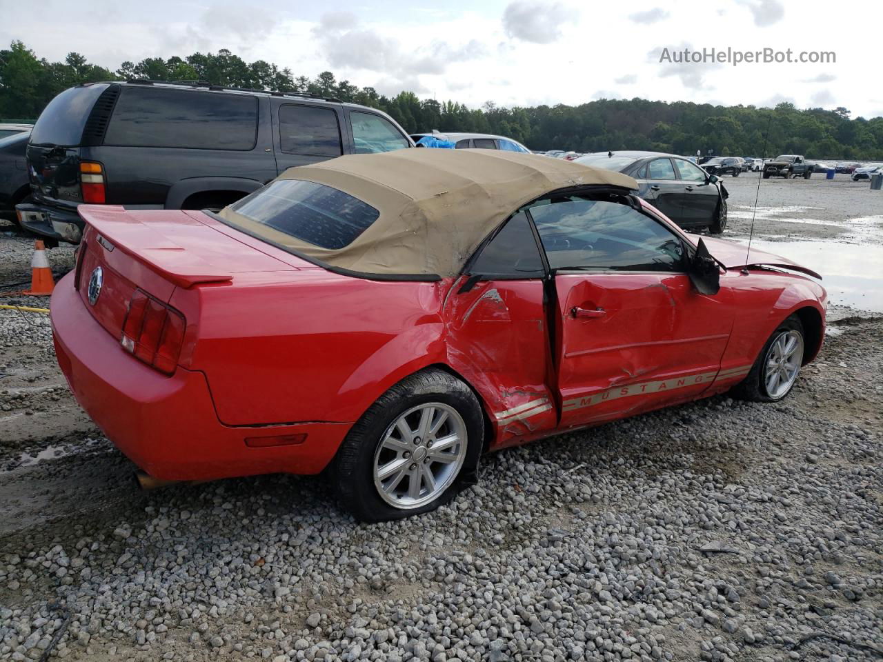 2008 Ford Mustang  Красный vin: 1ZVHT84N685153363