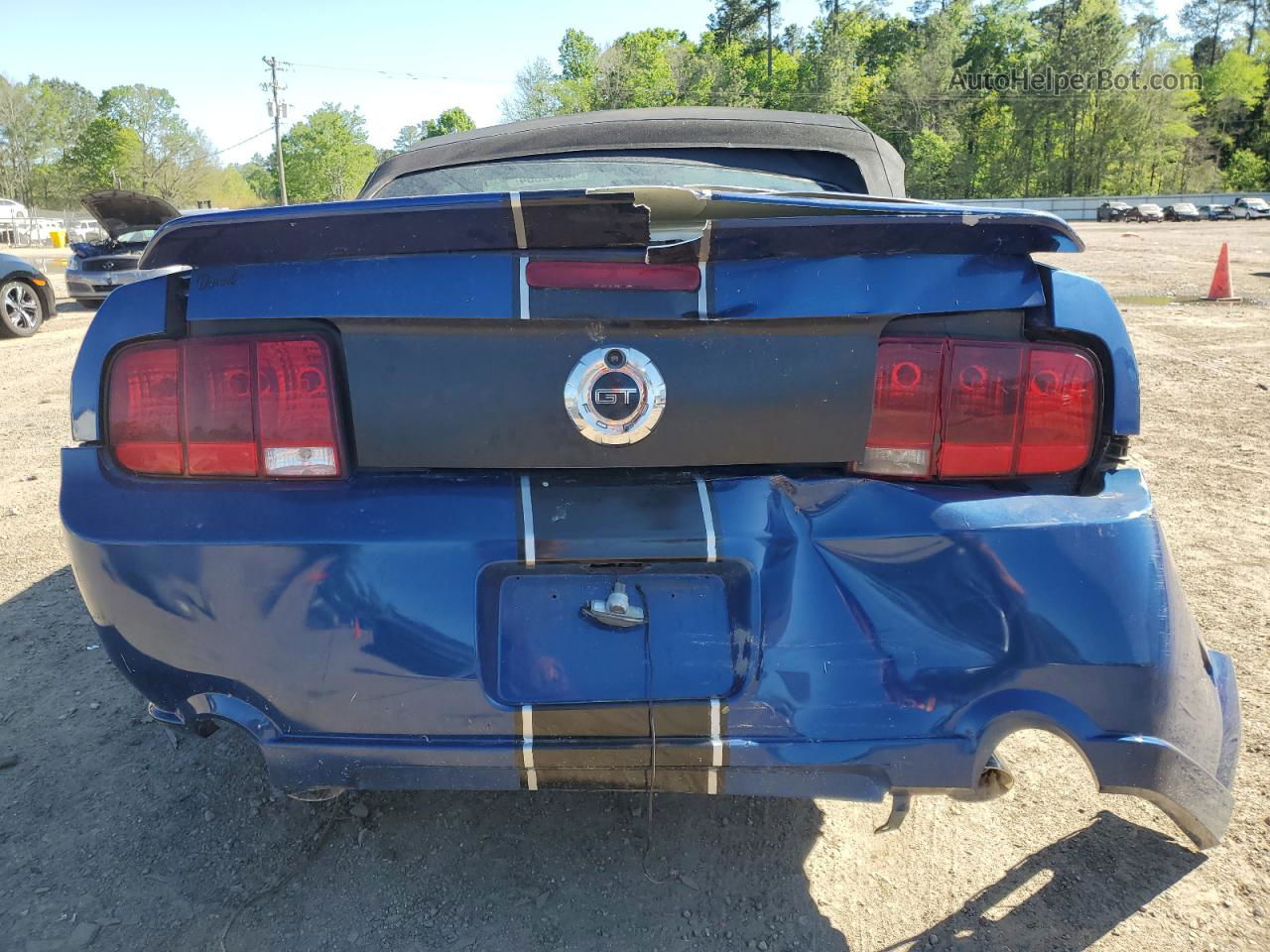 2008 Ford Mustang Gt Blue vin: 1ZVHT85H985163328