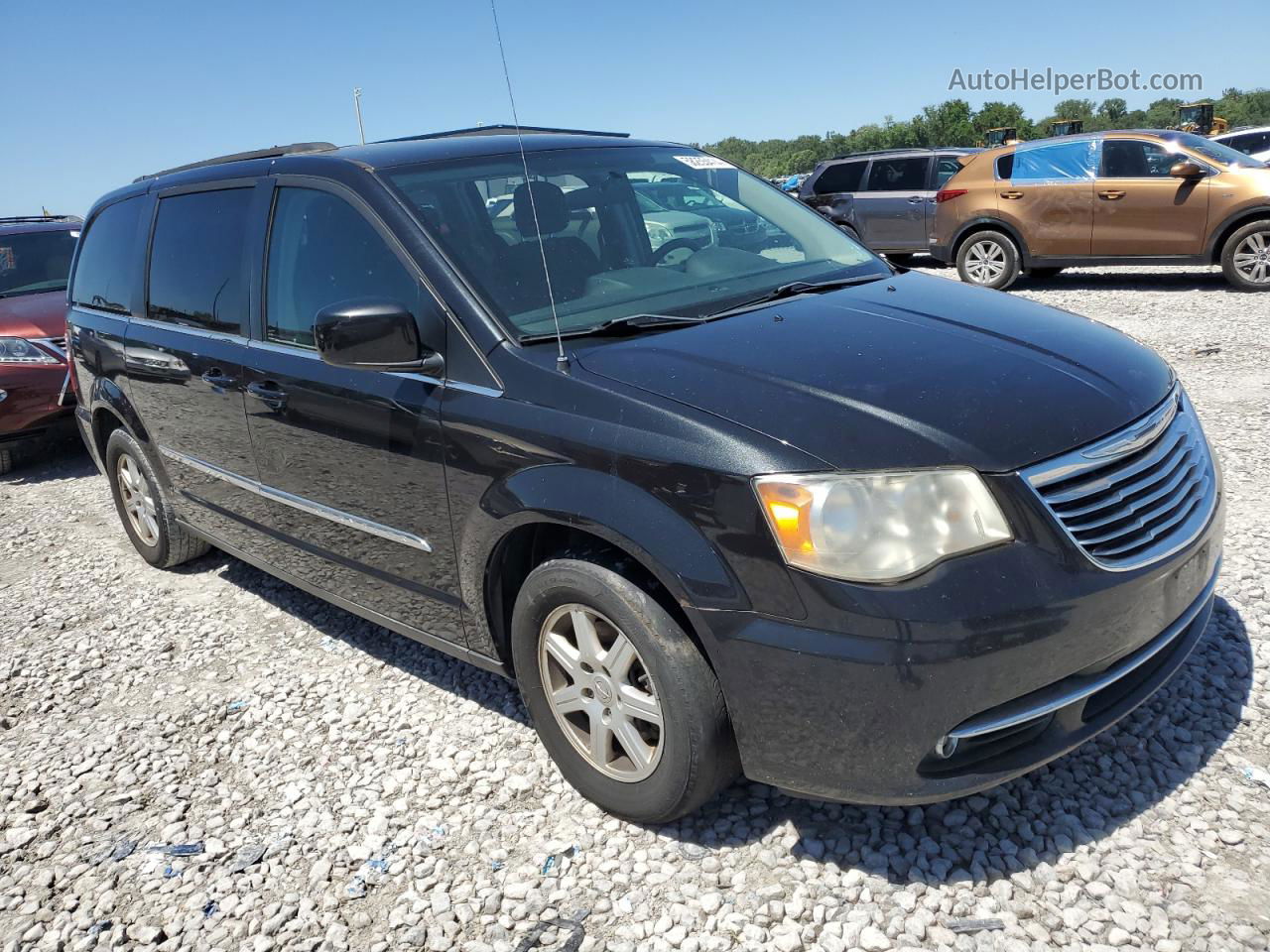 2011 Chrysler Town & Country Touring Black vin: 2A4RR5DG0BR638432