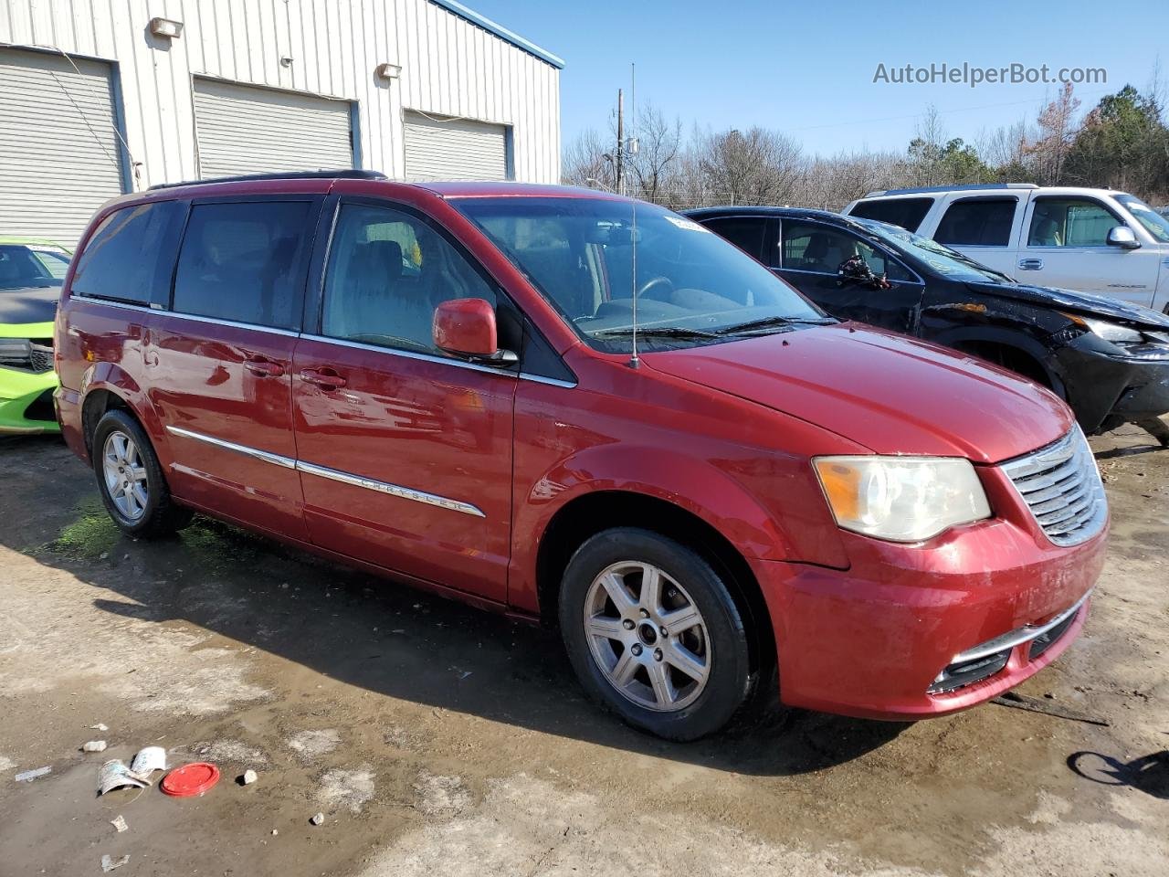 2011 Chrysler Town & Country Touring Бордовый vin: 2A4RR5DG3BR705024