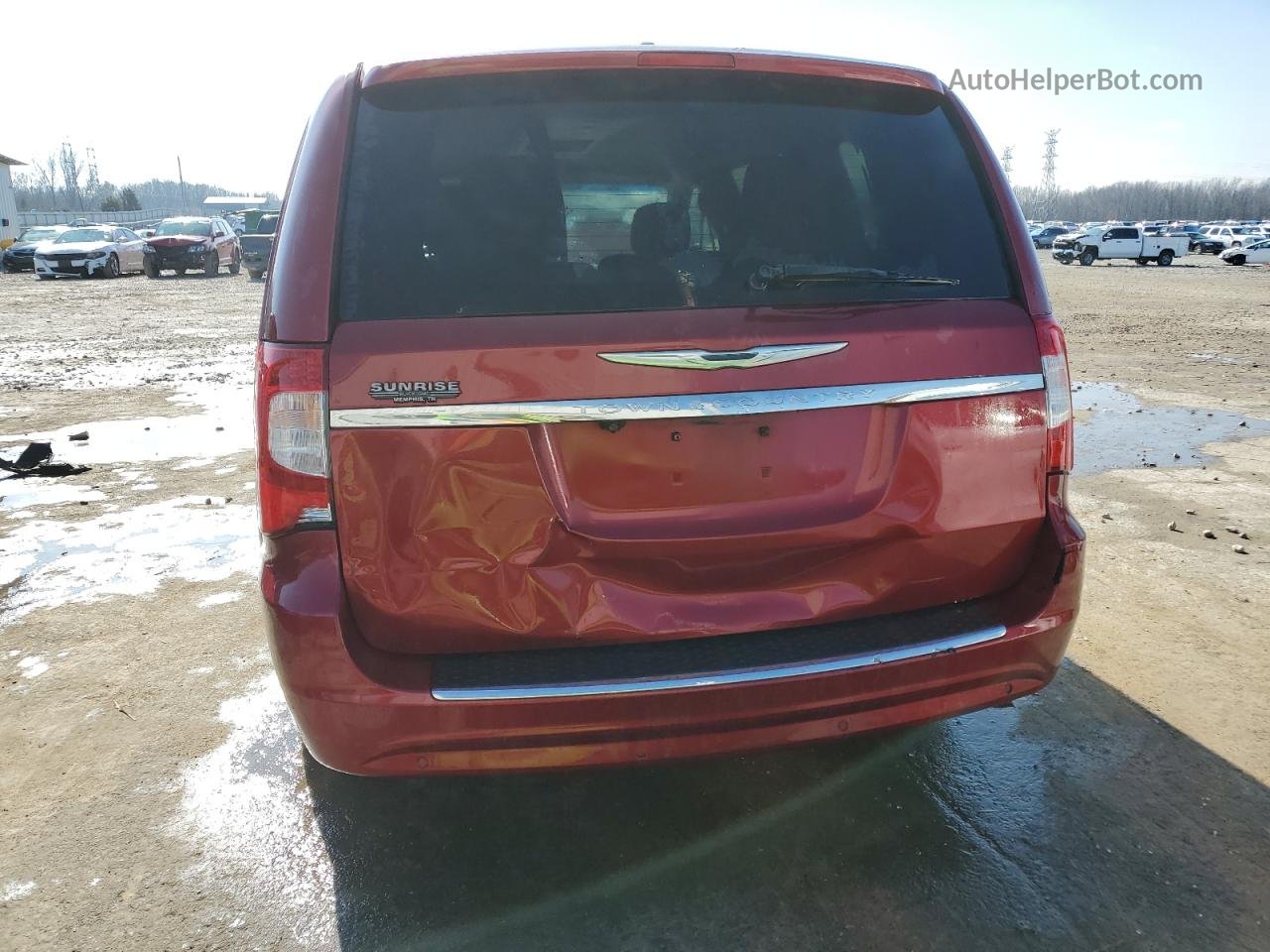 2011 Chrysler Town & Country Touring Бордовый vin: 2A4RR5DG3BR705024