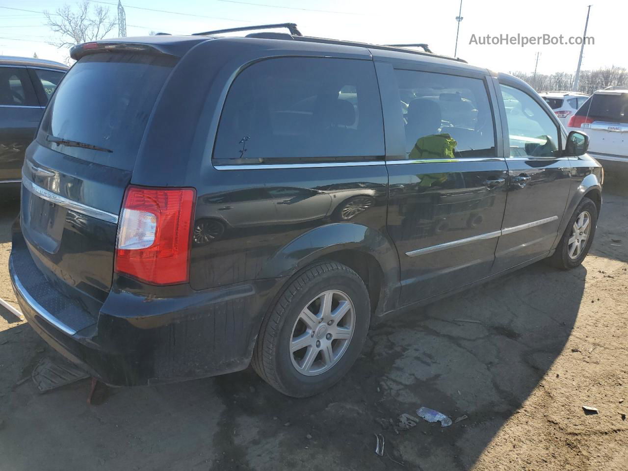 2011 Chrysler Town & Country Touring Black vin: 2A4RR5DG4BR614893