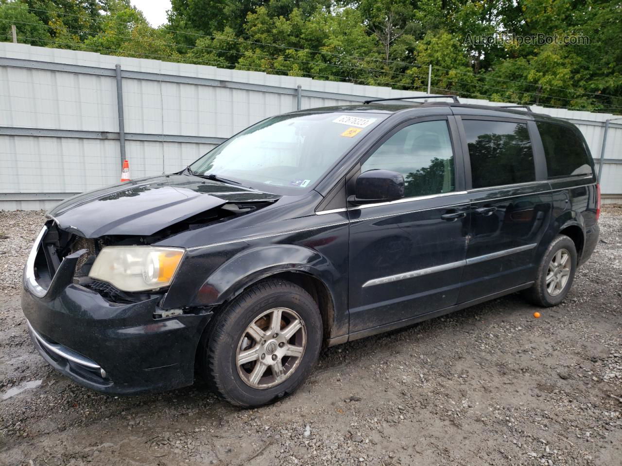 2011 Chrysler Town & Country Touring Black vin: 2A4RR5DG5BR694432