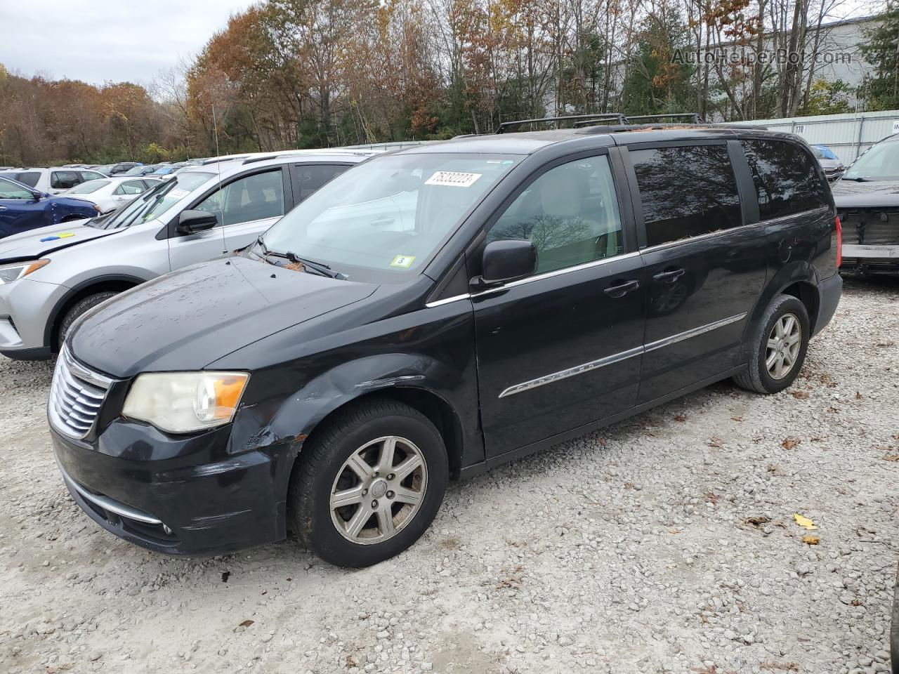 2011 Chrysler Town & Country Touring Black vin: 2A4RR5DG6BR666221