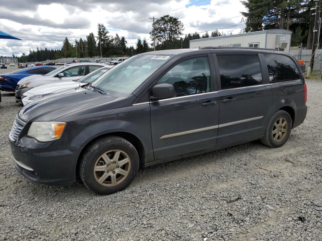 2011 Chrysler Town & Country Touring Черный vin: 2A4RR5DG6BR739605