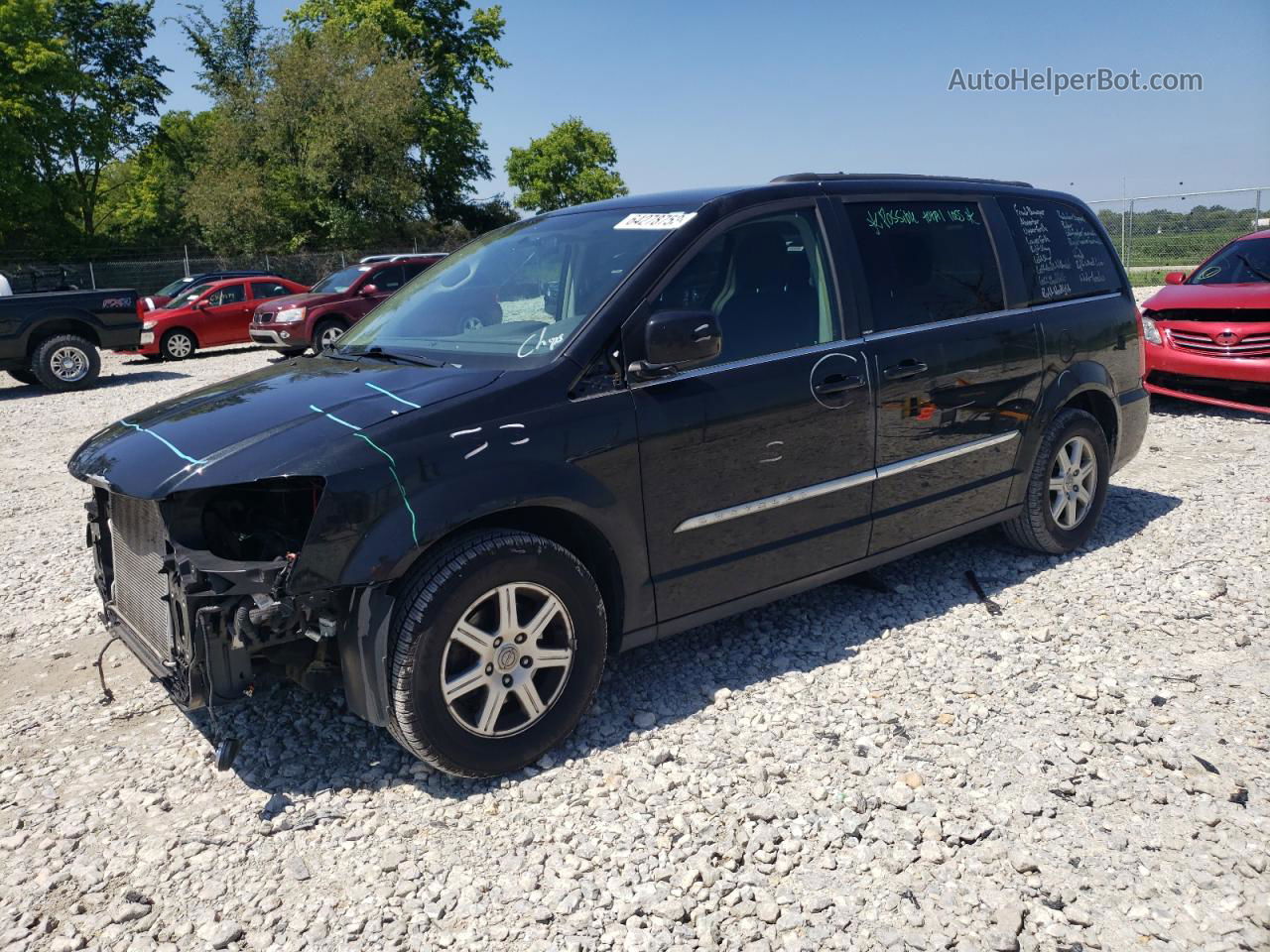 2011 Chrysler Town & Country Touring Черный vin: 2A4RR5DG7BR603984