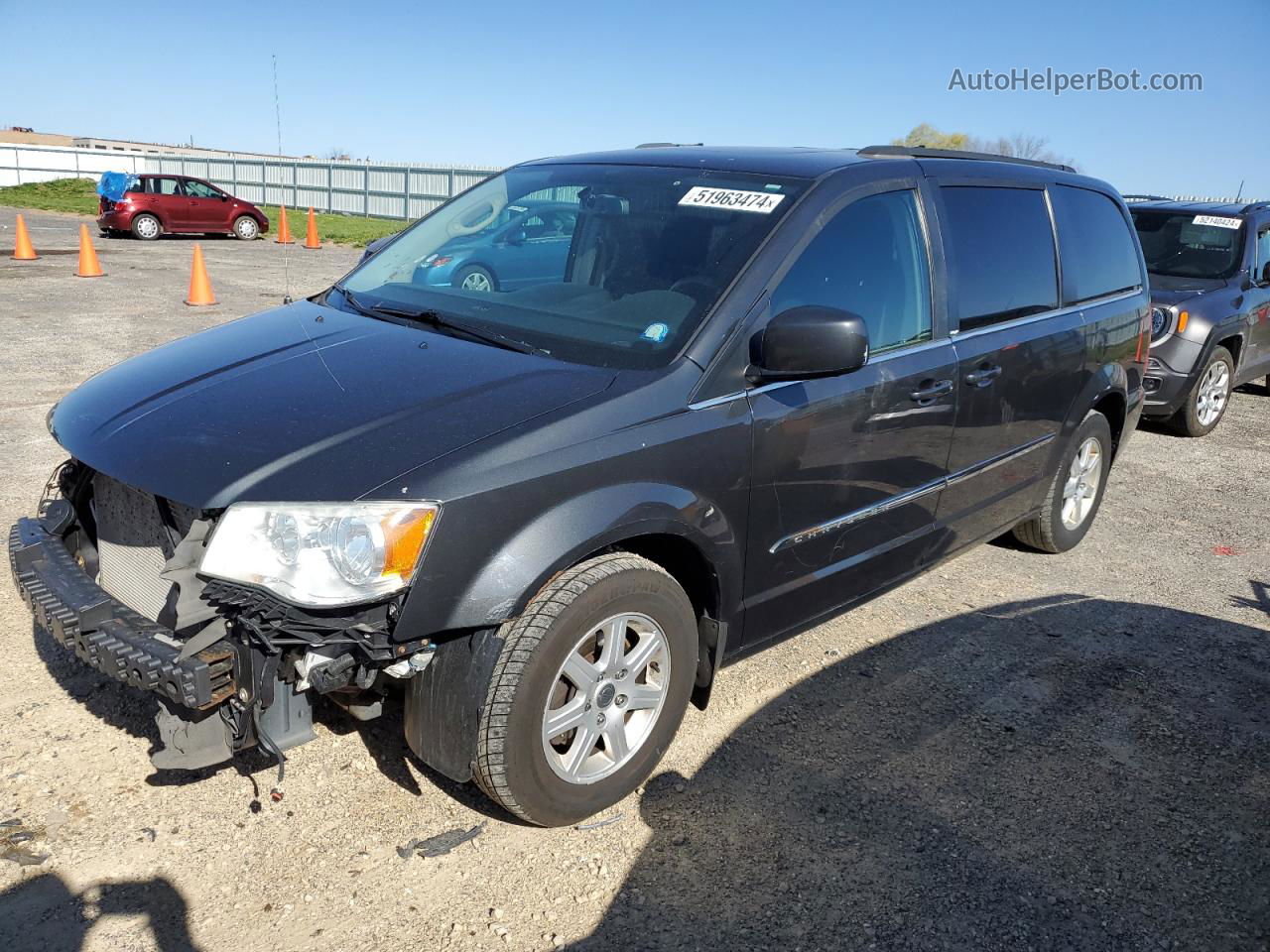 2011 Chrysler Town & Country Touring Gray vin: 2A4RR5DG7BR727060