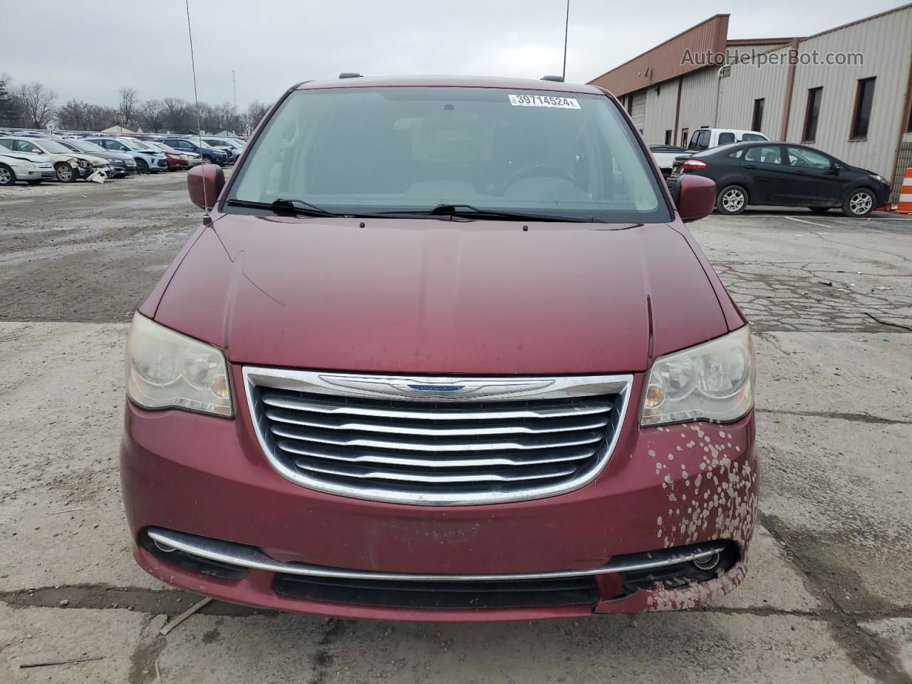 2011 Chrysler Town & Country Touring Burgundy vin: 2A4RR5DG8BR607350