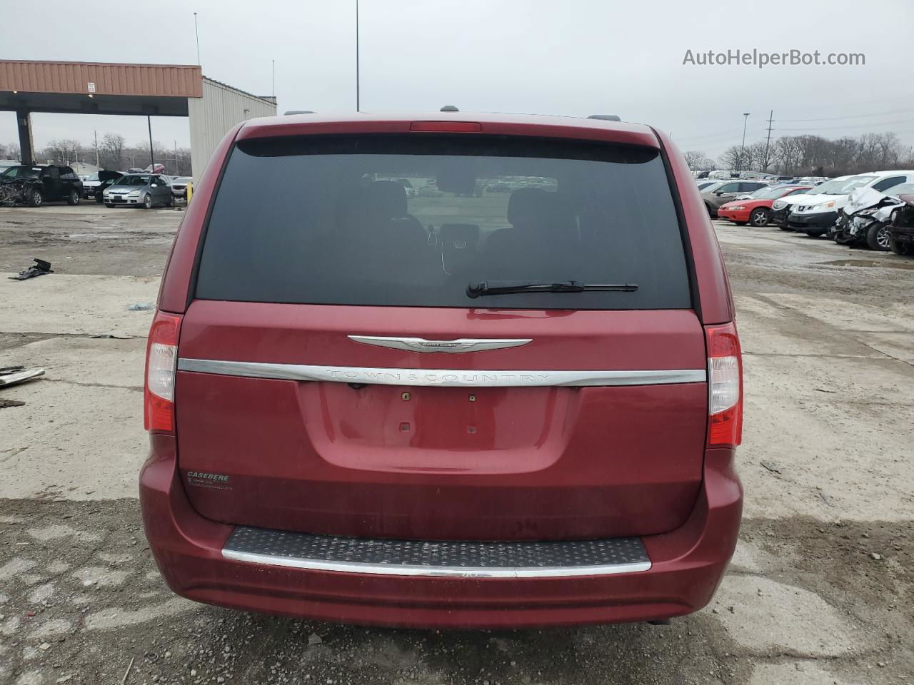 2011 Chrysler Town & Country Touring Burgundy vin: 2A4RR5DG8BR607350