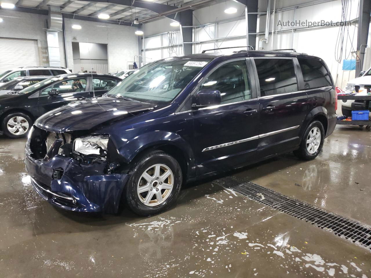 2011 Chrysler Town & Country Touring Blue vin: 2A4RR5DG8BR607705