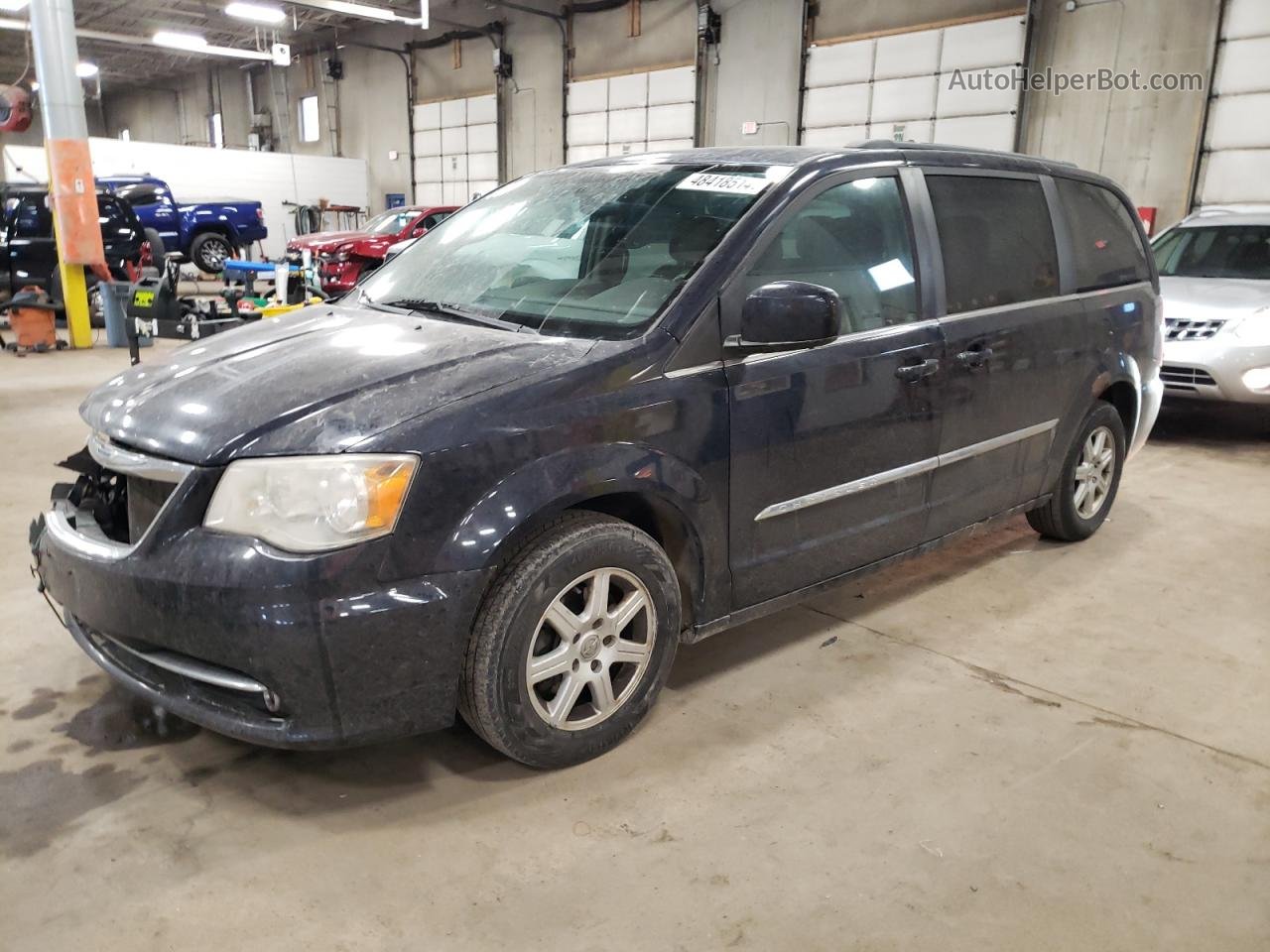2011 Chrysler Town & Country Touring Blue vin: 2A4RR5DG8BR745809