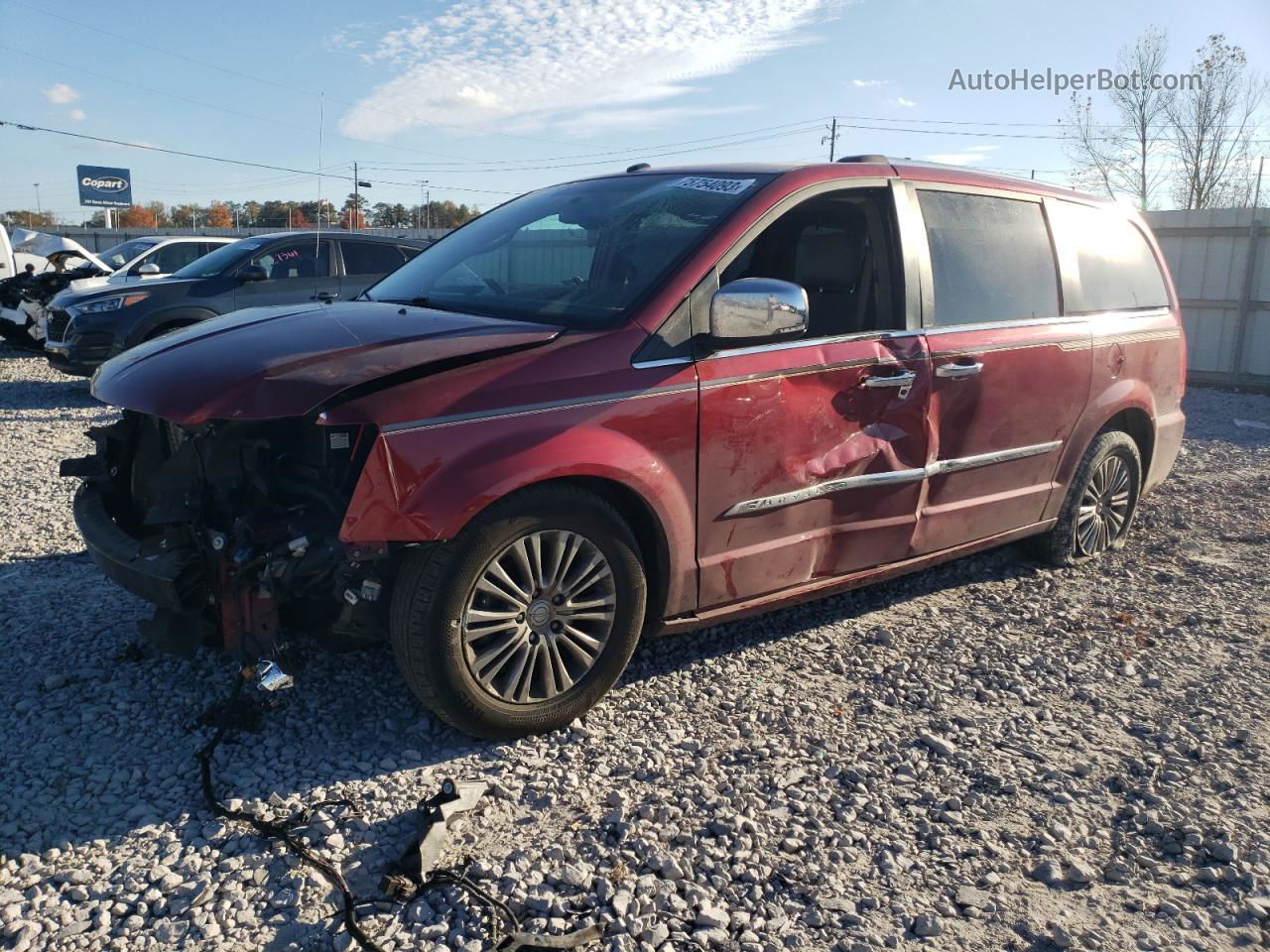 2011 Chrysler Town & Country Limited Red vin: 2A4RR6DG3BR682432