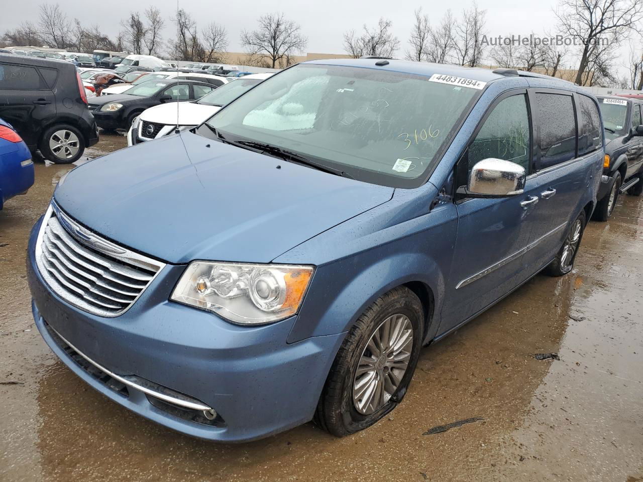 2011 Chrysler Town & Country Limited Синий vin: 2A4RR6DG3BR781249