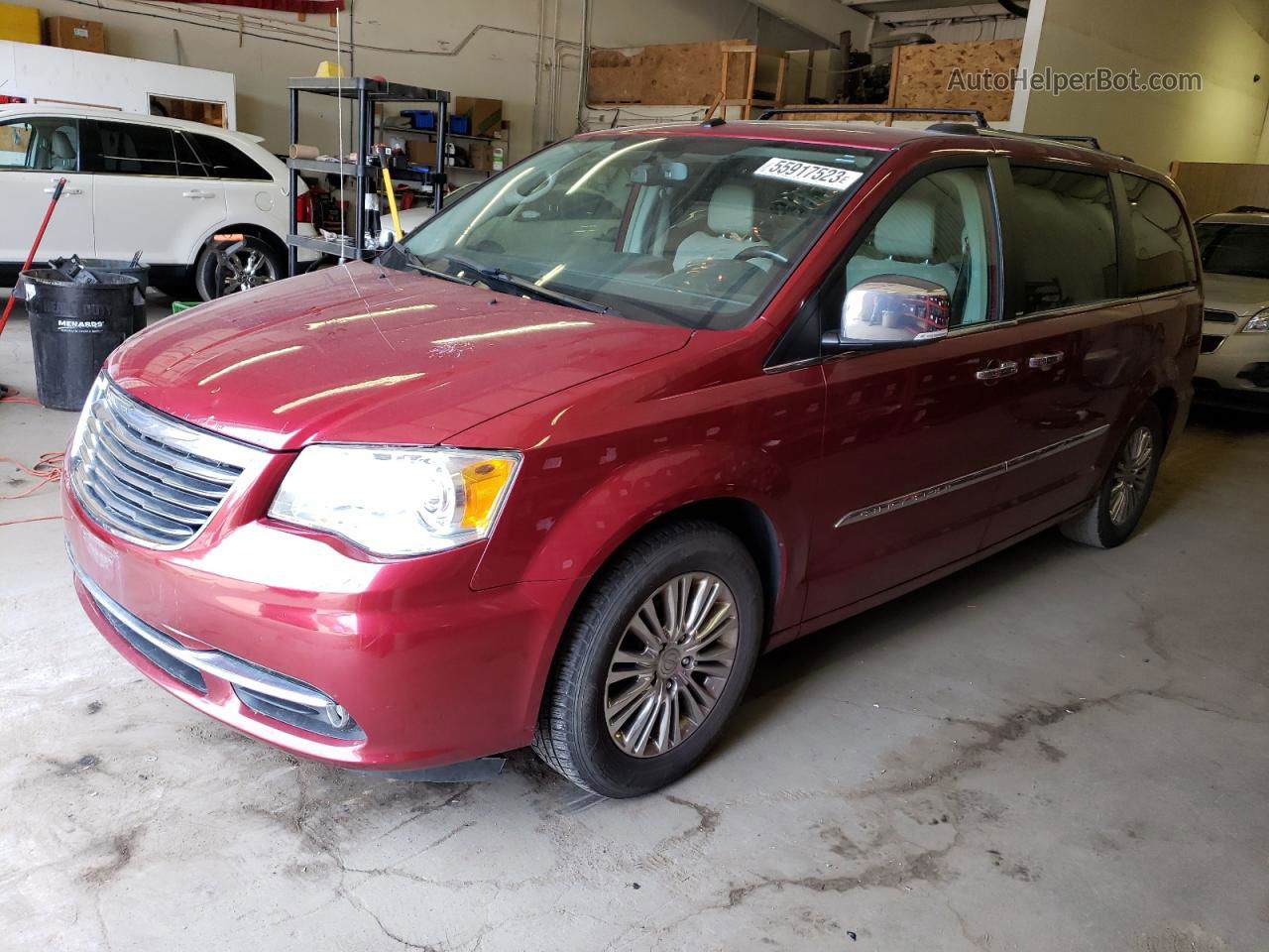 2011 Chrysler Town & Country Limited Burgundy vin: 2A4RR6DG4BR615483