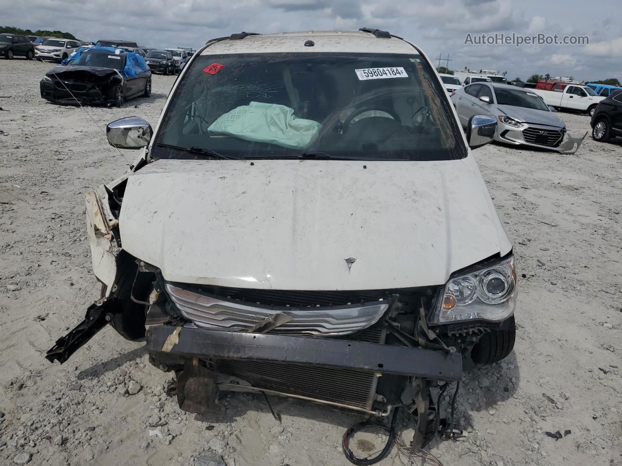 2011 Chrysler Town & Country Limited White vin: 2A4RR6DGXBR714129