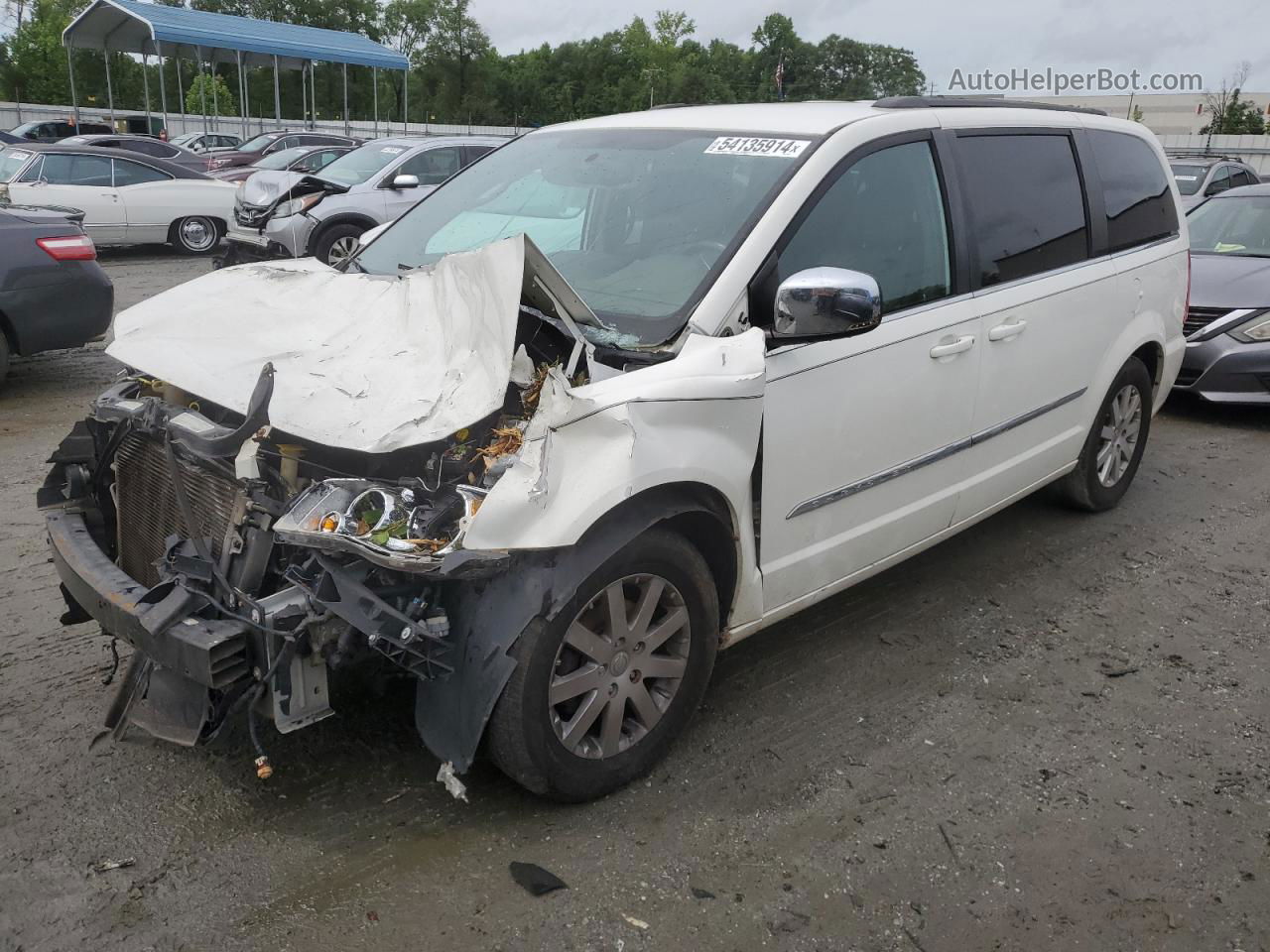 2011 Chrysler Town & Country Touring L Белый vin: 2A4RR8DG1BR764297