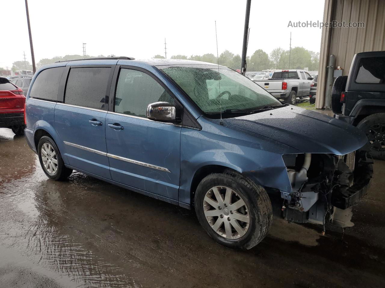 2011 Chrysler Town & Country Touring L Blue vin: 2A4RR8DG1BR784355