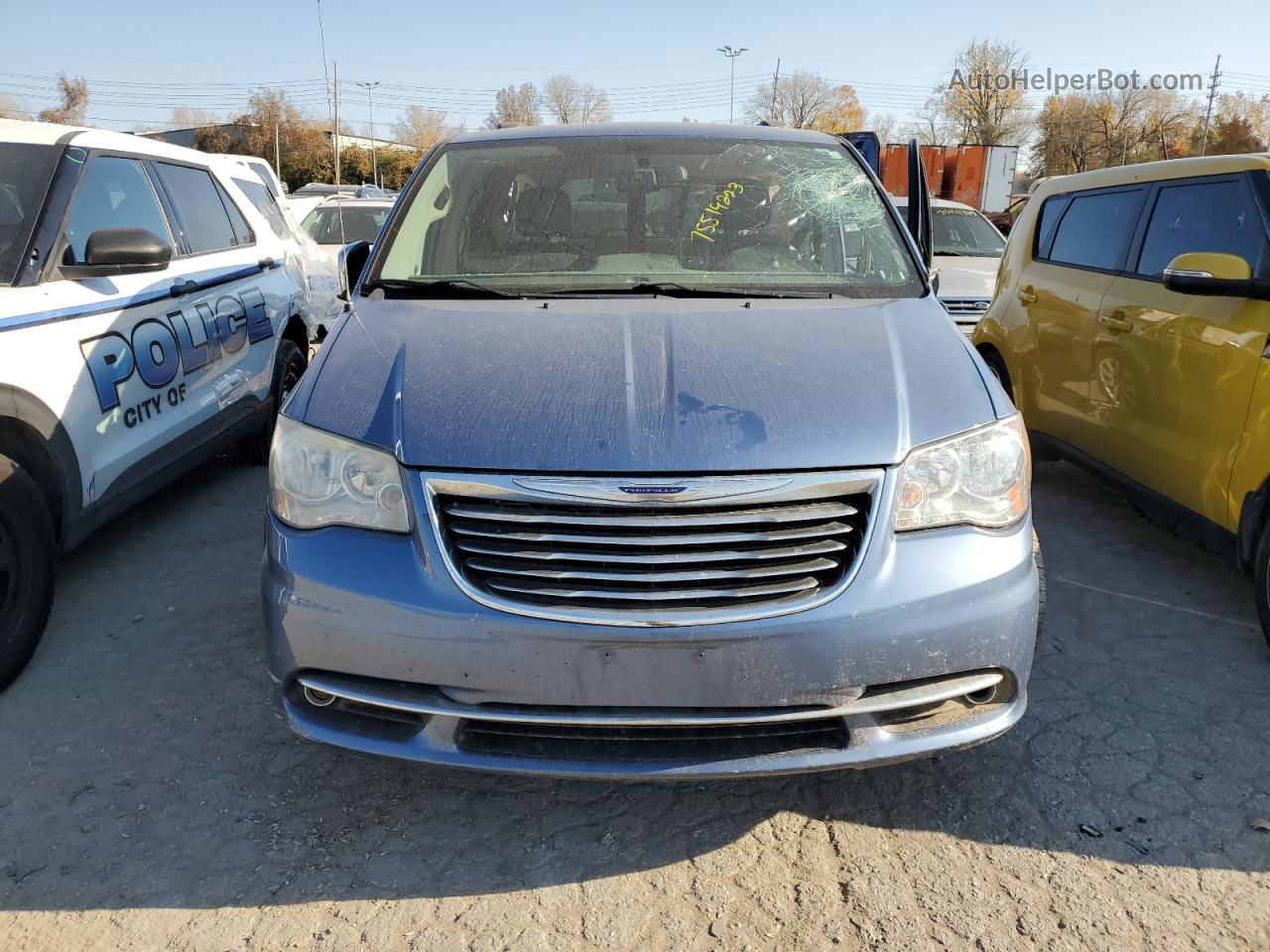 2011 Chrysler Town & Country Touring L Blue vin: 2A4RR8DG3BR733603