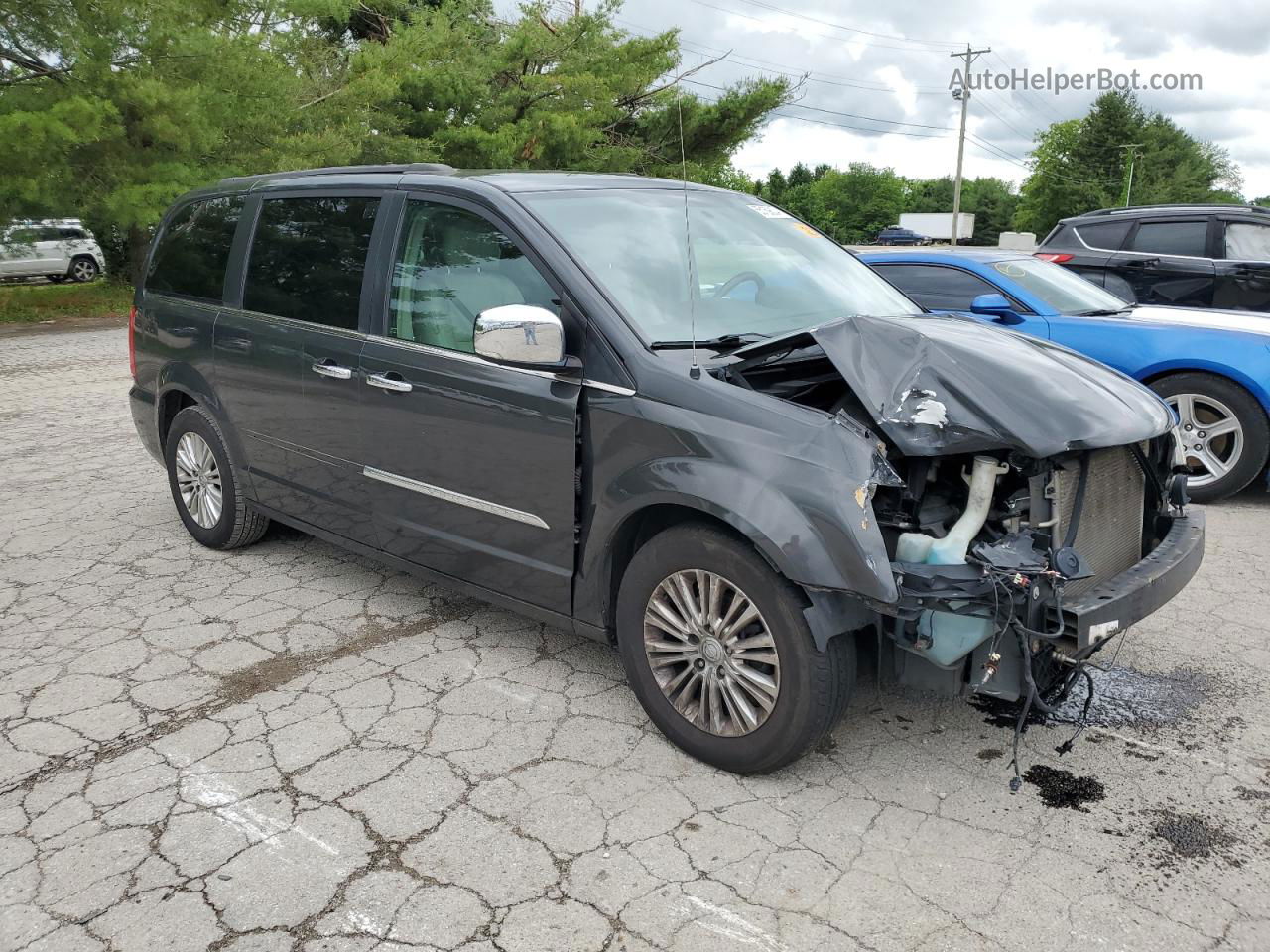 2011 Chrysler Town & Country Touring L Серый vin: 2A4RR8DG4BR785919