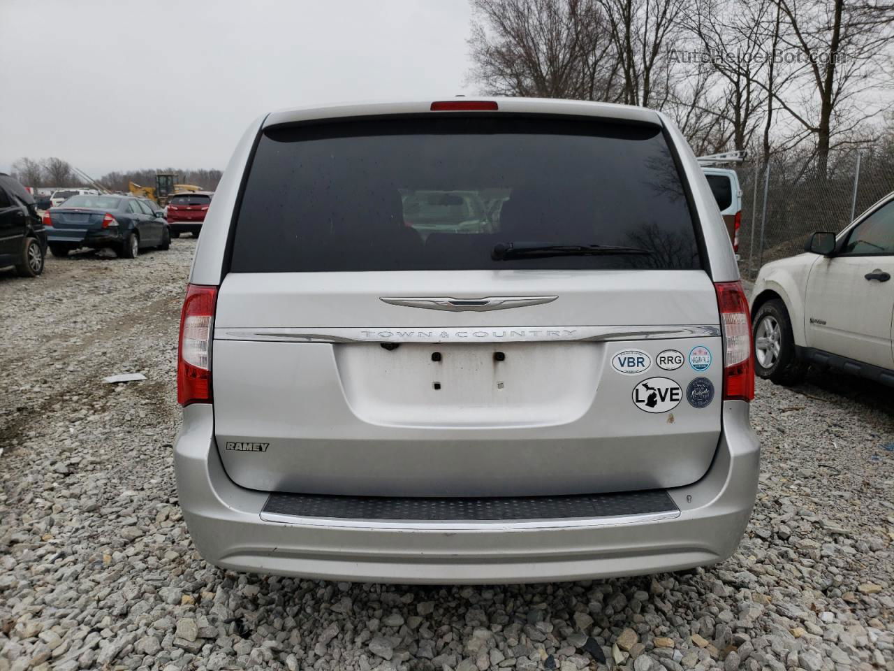 2011 Chrysler Town & Country Touring L Silver vin: 2A4RR8DG6BR635939