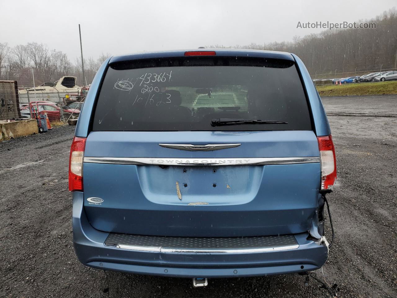 2011 Chrysler Town & Country Touring L Blue vin: 2A4RR8DG6BR781256