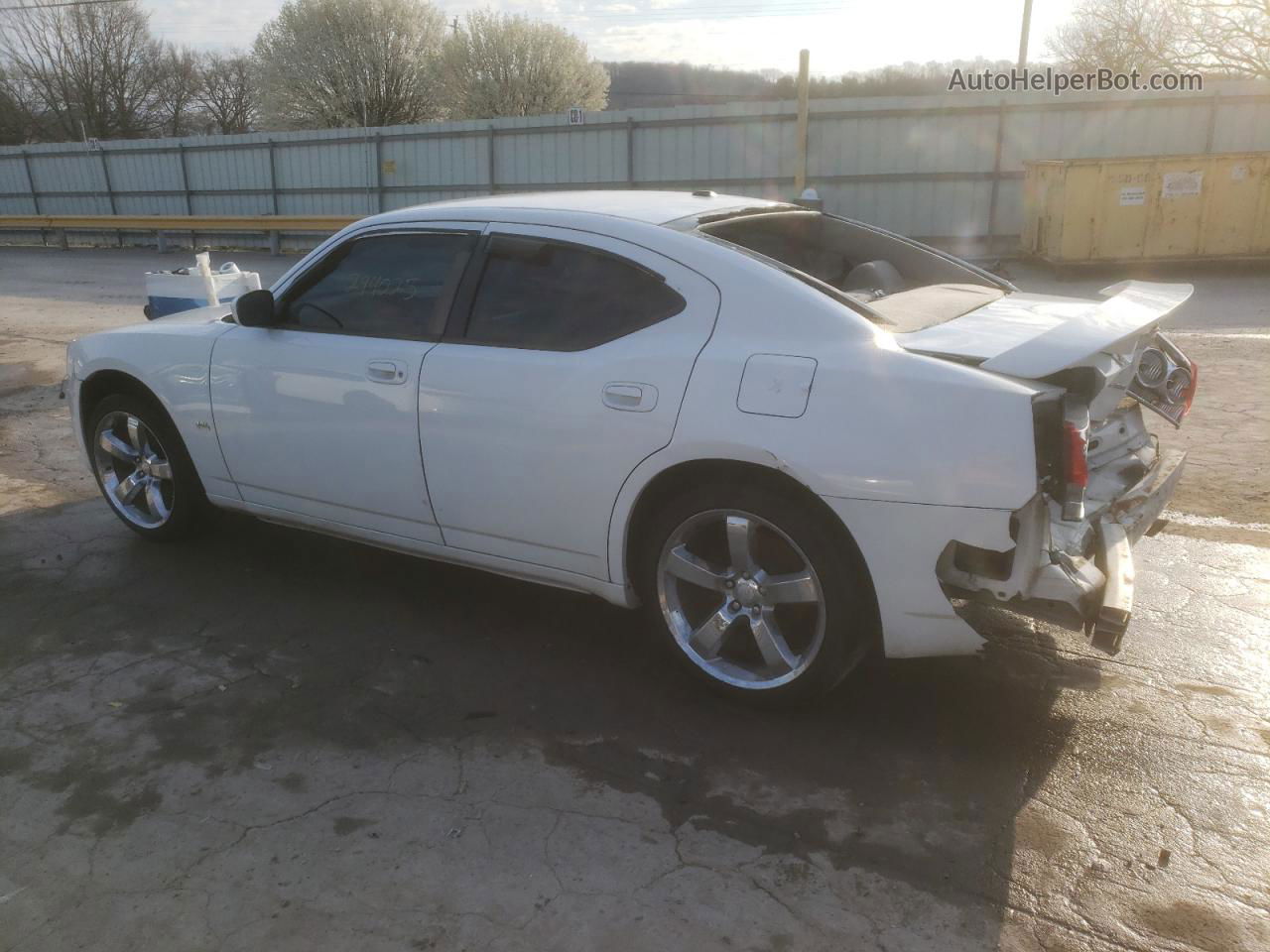 2010 Dodge Charger  White vin: 2B3CA2CV9AH317836