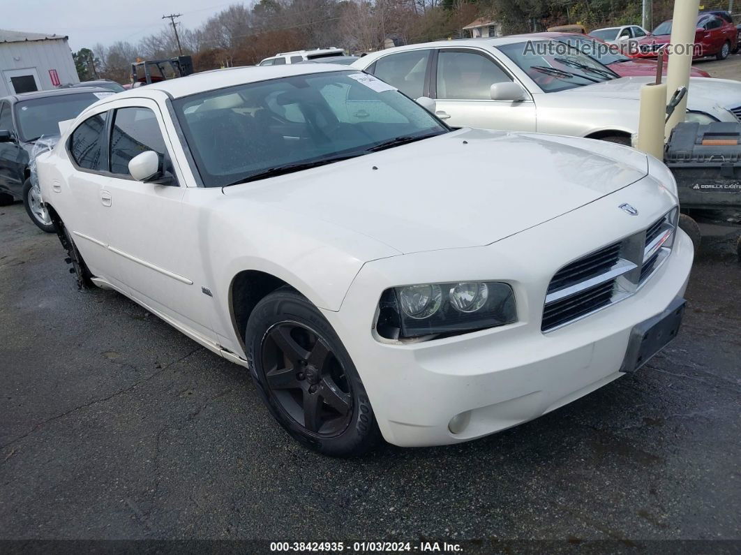 2010 Dodge Charger Sxt White vin: 2B3CA3CV0AH107602