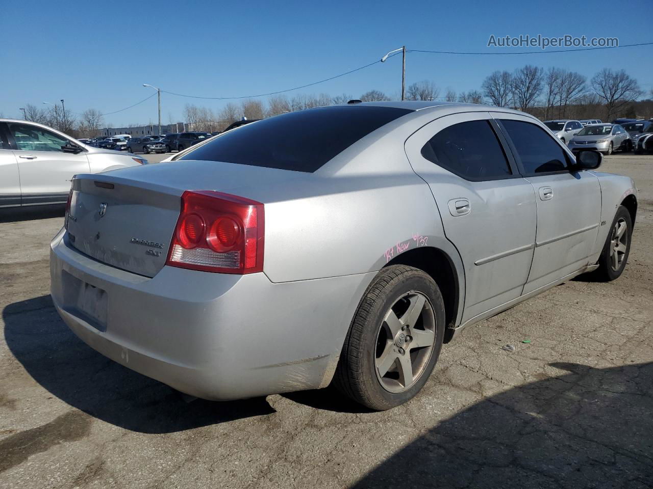 2010 Dodge Charger Sxt Silver vin: 2B3CA3CV0AH197141