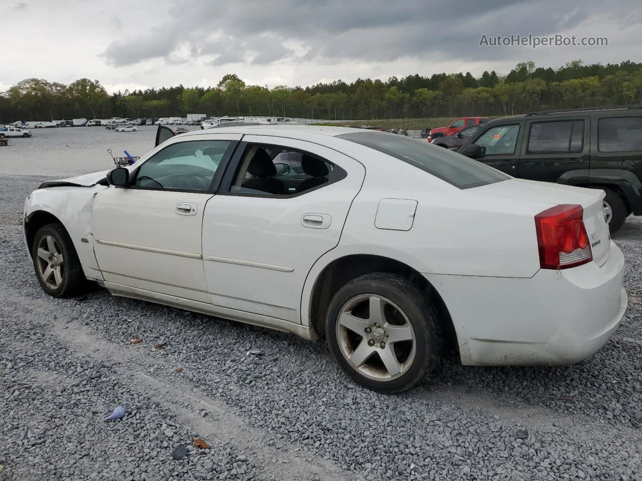 2010 Dodge Charger Sxt White vin: 2B3CA3CV0AH257371