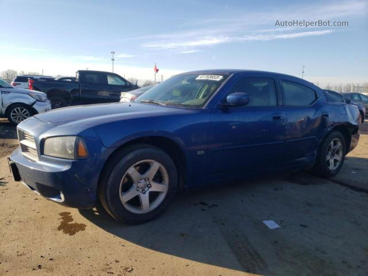 2010 Dodge Charger Sxt Blue vin: 2B3CA3CV0AH277474