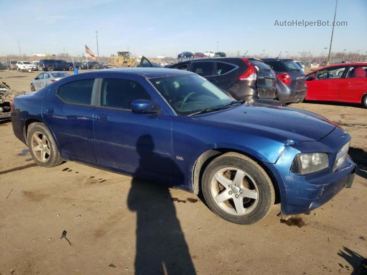 2010 Dodge Charger Sxt Blue vin: 2B3CA3CV0AH277474