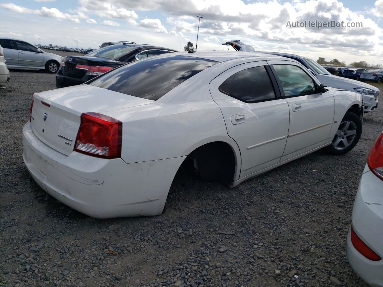 2010 Dodge Charger Sxt White vin: 2B3CA3CV1AH207935