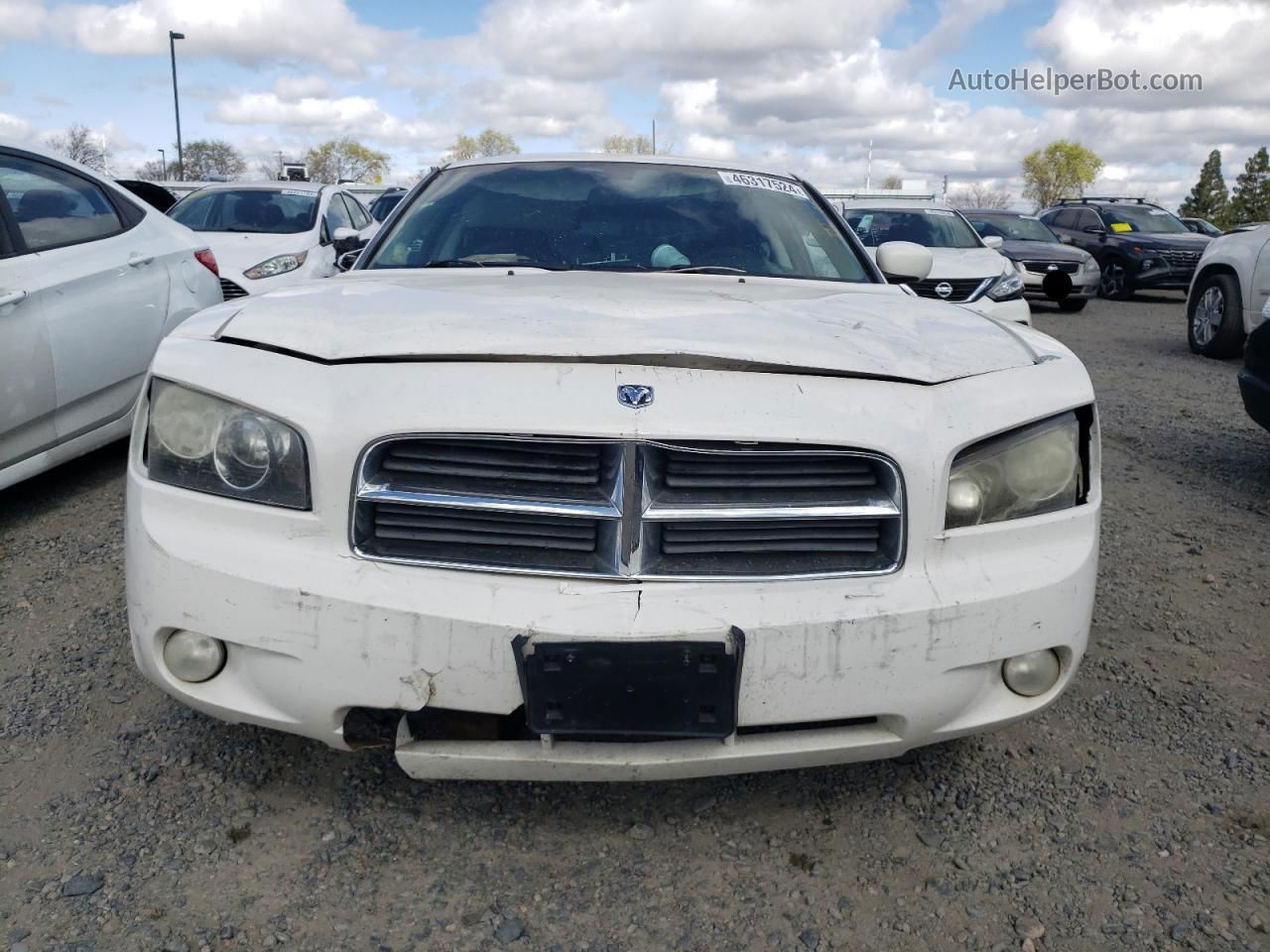 2010 Dodge Charger Sxt White vin: 2B3CA3CV1AH207935