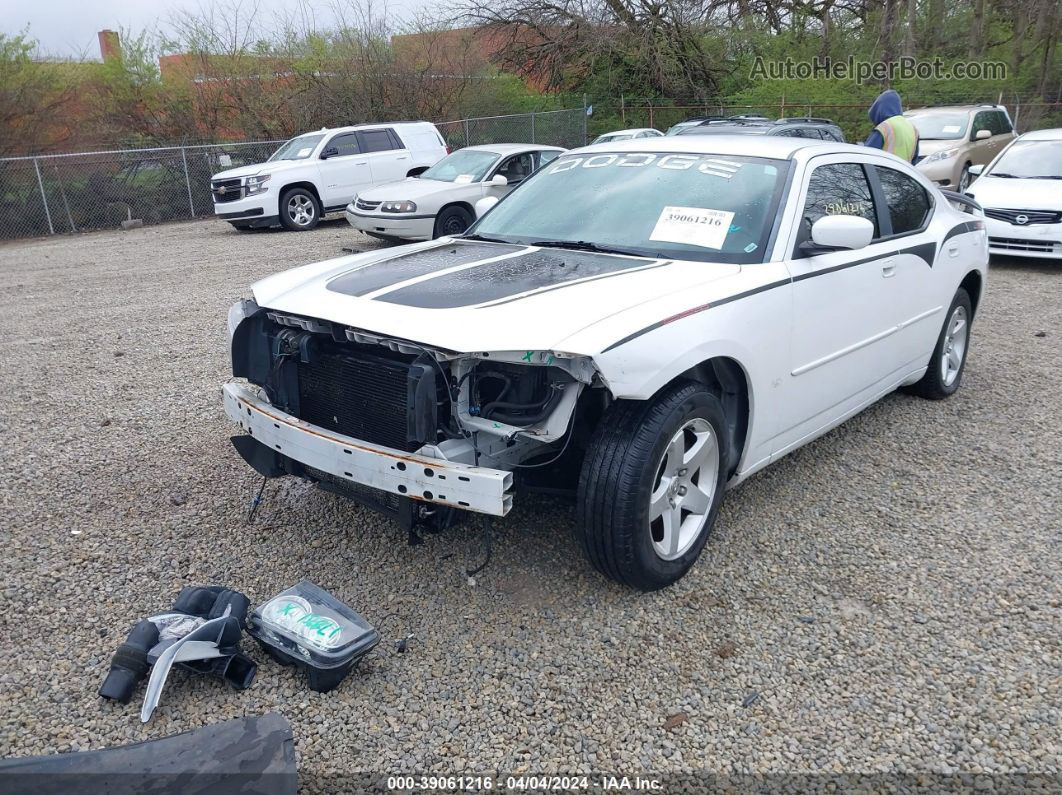 2010 Dodge Charger Sxt White vin: 2B3CA3CV1AH257279