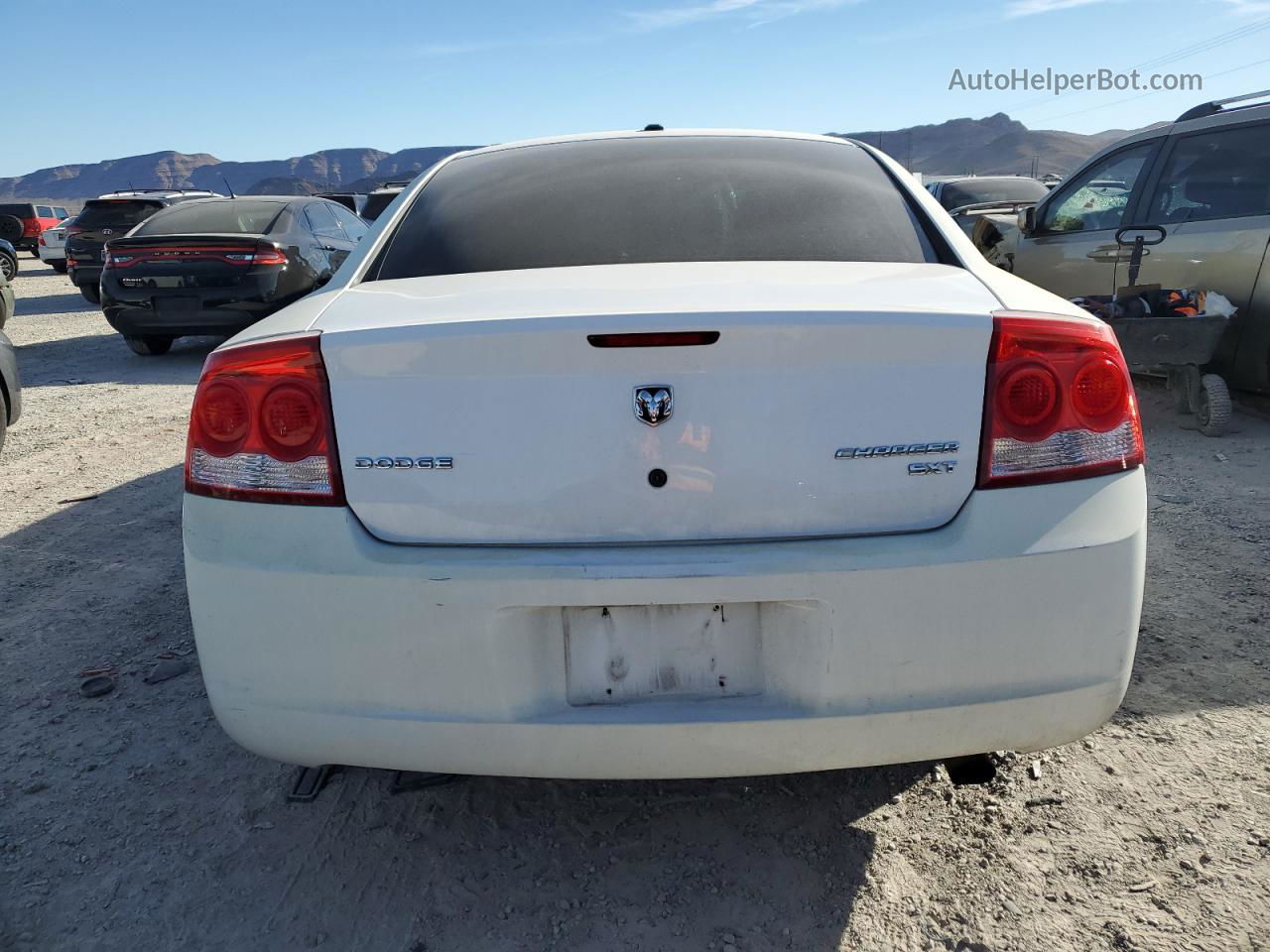 2010 Dodge Charger Sxt White vin: 2B3CA3CV1AH259288