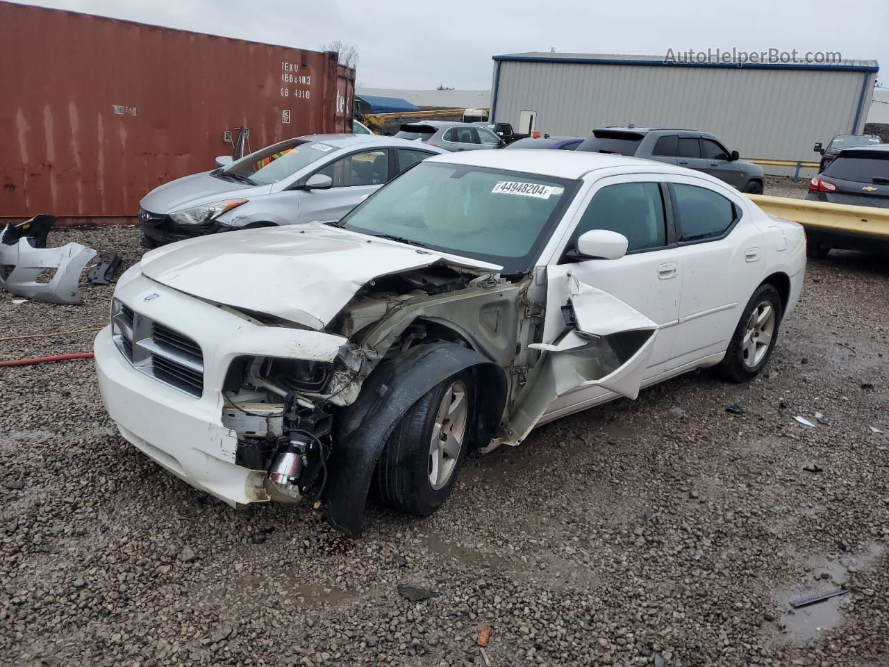 2010 Dodge Charger Sxt White vin: 2B3CA3CV1AH272557