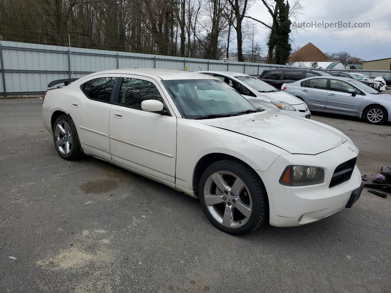 2010 Dodge Charger Sxt White vin: 2B3CA3CV2AH185668