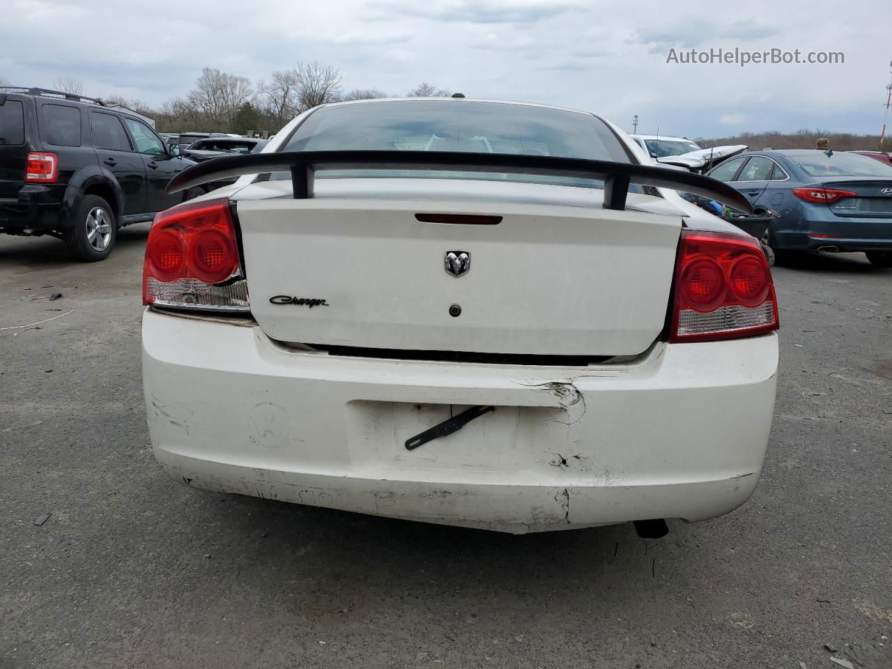 2010 Dodge Charger Sxt White vin: 2B3CA3CV2AH185668