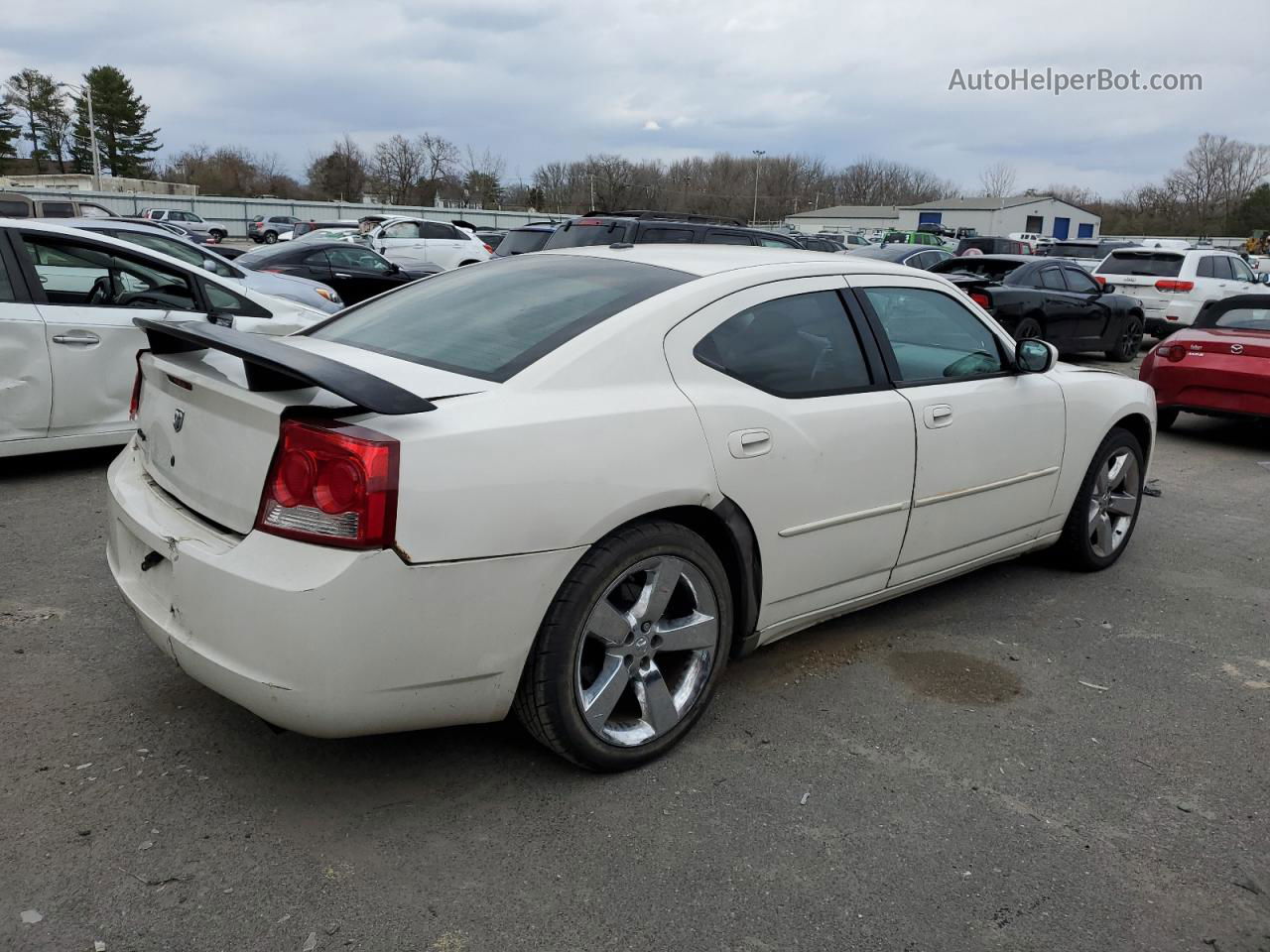 2010 Dodge Charger Sxt White vin: 2B3CA3CV2AH185668