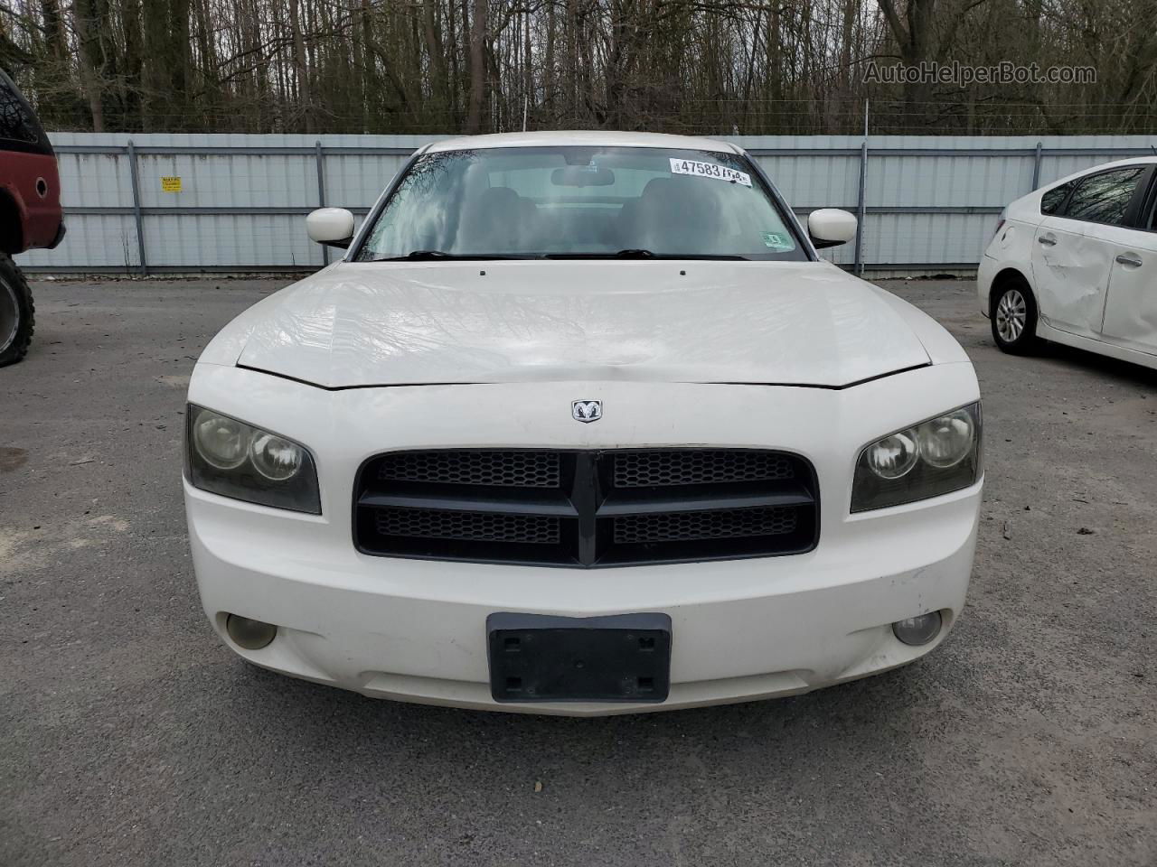 2010 Dodge Charger Sxt White vin: 2B3CA3CV2AH185668