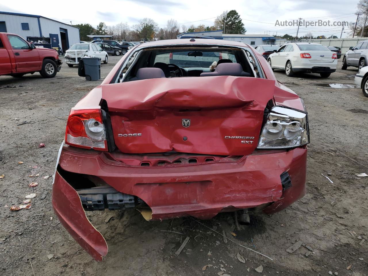 2010 Dodge Charger Sxt Red vin: 2B3CA3CV2AH247392