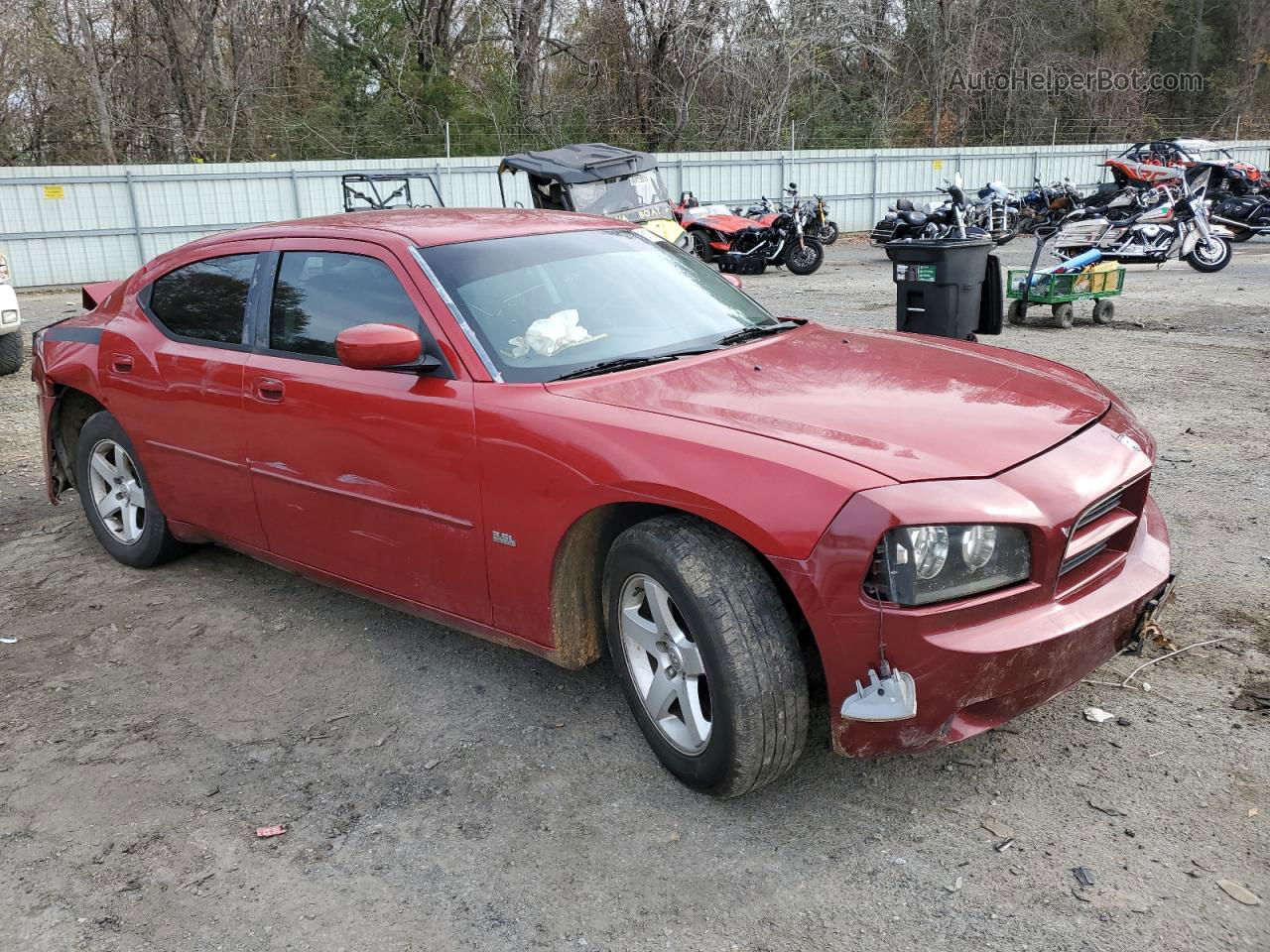 2010 Dodge Charger Sxt Red vin: 2B3CA3CV2AH247392