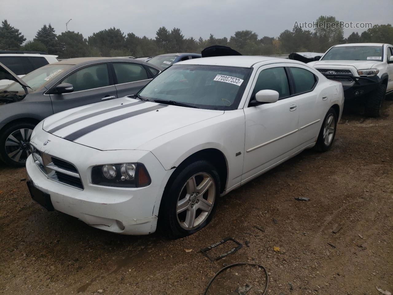 2010 Dodge Charger Sxt White vin: 2B3CA3CV2AH257212