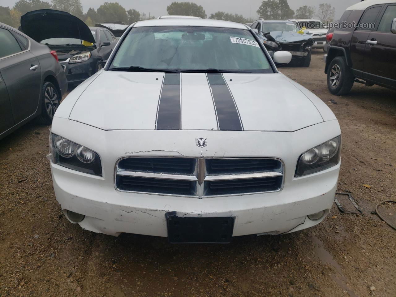 2010 Dodge Charger Sxt White vin: 2B3CA3CV2AH257212