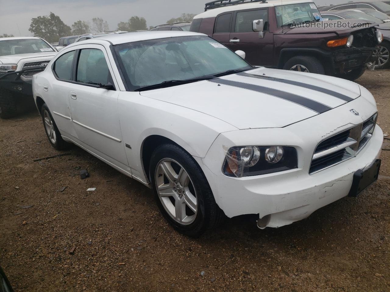 2010 Dodge Charger Sxt White vin: 2B3CA3CV2AH257212