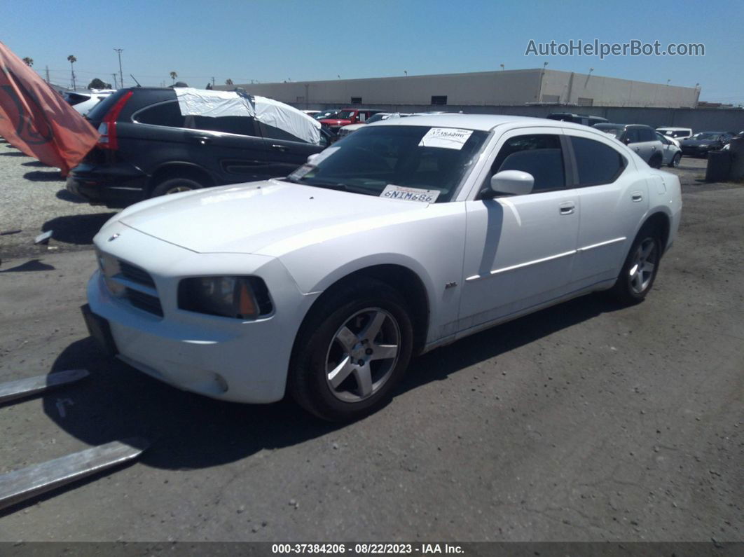 2010 Dodge Charger Sxt White vin: 2B3CA3CV2AH299248