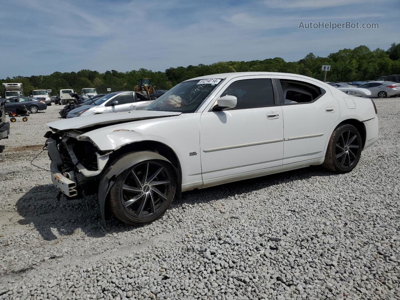 2010 Dodge Charger Sxt White vin: 2B3CA3CV2AH311396