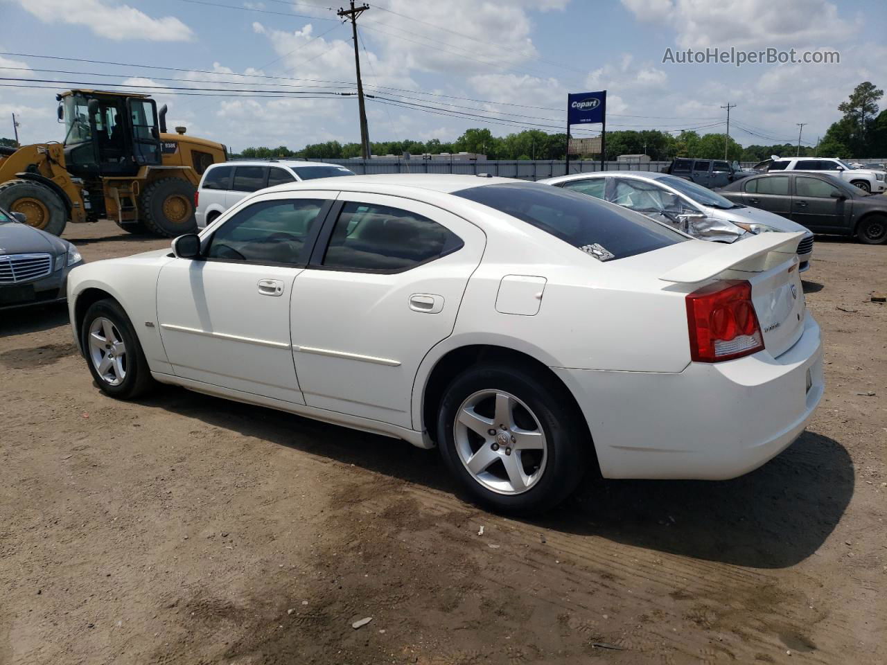 2010 Dodge Charger Sxt White vin: 2B3CA3CV3AH123597