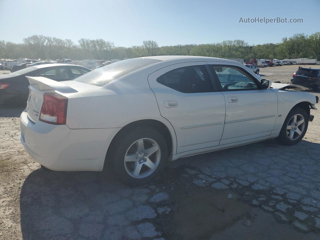 2010 Dodge Charger Sxt White vin: 2B3CA3CV3AH162304