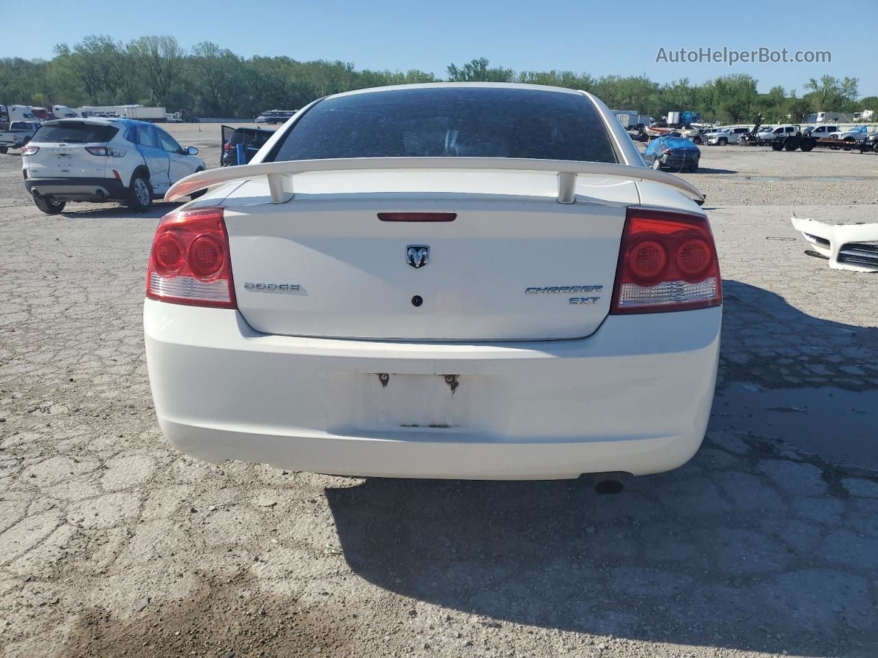 2010 Dodge Charger Sxt White vin: 2B3CA3CV3AH162304